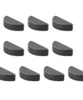 Woodruff Key KM-510A5100 12Mm X 2.9Mm X 4.8Mm, 10 Pack For Lawn Mower Engines, arranged on white background, metal construction