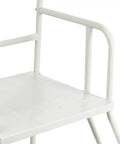 Industrial Four Step Rolling Ladder With Smooth Glide Casters And Non Slip Treads For Daily Shop Grinds, close-up of ladder platform.