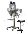 No Nonsense Heavy Duty Semi Automatic Auger Powder Filling Machine Built Tough For Food And Beverage Packaging with stainless steel finish.