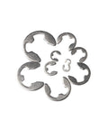 Pro Grade E Clip Kit With 200 To 550 Pieces, Stainless Steel E-Type Retaining Rings for shafts, 1.5mm to 10mm, flower arrangement