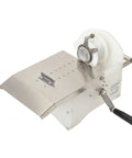 Kickass Stainless Steel Sausage Tying Machine For Home Grill Crews No Sweat Hand Crank Knotter For Fresh Cased Links Up To Forty Five Millimeters, manual tool with crank handle.