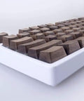GH60 Full Set Solid Wood Keycaps For Cherry Mx Switch Mechanical Gaming Keyboards 104 Keys handmade wood keycaps side view