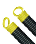 Two Pack 25 Inch Garage Door Springs For 7 Ft Doors, 130 Pound Capacity, Yellow End Coils, Double Looped Ends