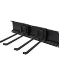 Heavy Duty Wall Mounted Garage Tool Organizer Rack With Adjustable Hooks And Tough Steel Frame Built To Kick Shop Clutter To The Curb With Three Hooks