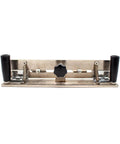 Rock Solid Angle Adjustable Sharpening Jig For Handheld Insert Grinder And Belt Sander, aluminum with dual grips and turnbuckle lock.