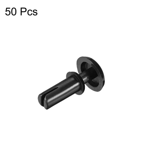 No Sweat Nylon Push Pin Clips for Circuit Boards and Auto Dashboards Top Shelf Retainer Fasteners Dead On Electronic Hardware Black 50 Pack Easy Slide Assembly