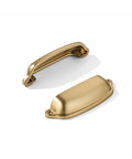 Champagne Bronze Cup Pulls 3 Inch Center To Center 10 Pack Zinc Alloy Kitchen Bathroom Handles