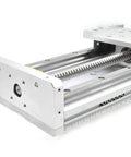 Front view of Beefy 300mm CNC Linear Guide Slide Table With 1605 Ball Screw And HG15 Rails 250kg Load Capacity Nema 34 Motor Base.