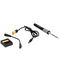 Hot New Type C Soldering Iron Kit For Pros And DIY Geeks With Power Adapter For Circuit Board Repair, featuring soldering iron and adapter.