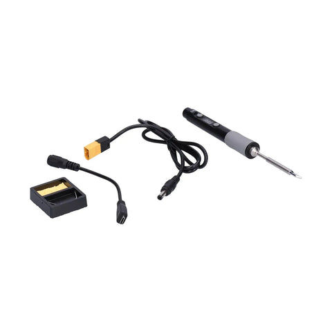 Hot New Type C Soldering Iron Kit For Pros And DIY Geeks With Power Adapter For Circuit Board Repair, featuring soldering iron and adapter.