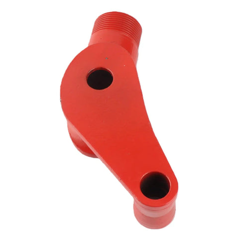 Heavy Duty Horett Cast Iron Conduit Bender For Galvanized Electrical Pipe And Pvc Tube detail of red tool with connector holes.