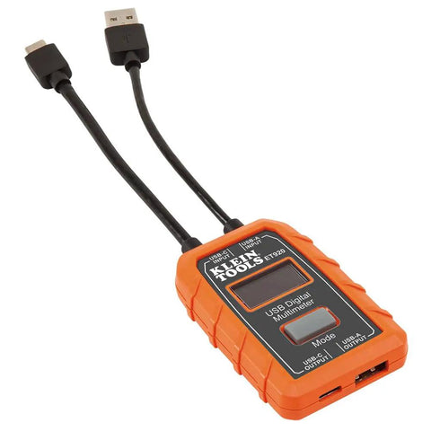 USB Power Meter For USB A And USB C Digital Voltage, Current, Capacity, Energy And Resistance Tester For QC Fast Charge Ports With Real Time Readouts And Alerts showing product design