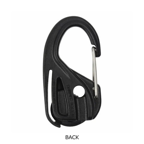 Back view of Cam Jam Rope Tightener Set for Tents with flexible metal fittings for easy rope length adjustment and tension.