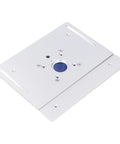 Heavy Duty Router Table Lift Kit With No Hassle Aluminum Flip Insert Plate, flat aluminum plate with central hole for trim routers.