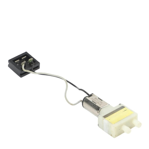 Swap Out Broken Parts With This Premium Water Pump Motor For Robot Vacuum Cleaner Featuring Heavy Duty Coils And Steady Water Flow Reliable Replacement Gear To Keep Your Floor Sweeper Running Smooth, detailed view of motor and connector.