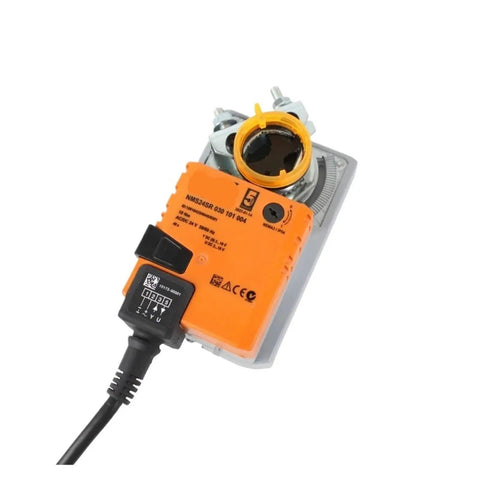 Workhorse Grade 10Nm NMS24SR Damper Actuator with 24 Volt AC DC Power and manual override control for HVAC systems
