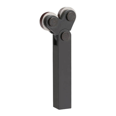 Lathe Knurling Tool Kit With Mesh Knurling Tool Holder And Straight Wheel Single Wheel Linear Pitch Knurling Set