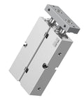 Dual Axis Pneumatic Cylinder With Dual Rods, 1-1/4 Inch Bore, 4 Inch Stroke, Built Tough Aluminum Magnetic Double Acting Air Cylinder, Model TN32-100