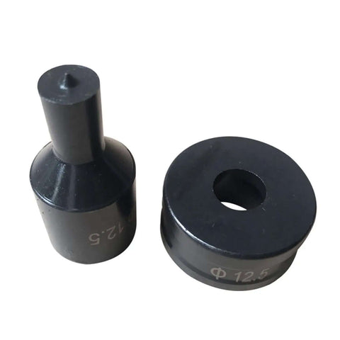 Hydraulic Round Hole Punch Die Set For Steel Copper And Aluminum shown in two-piece alloy steel construction