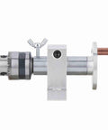 Tough As Nails Adjustable Revolving Center For Mini Lathe Machines with metal build and adjustable chuck for woodworking.