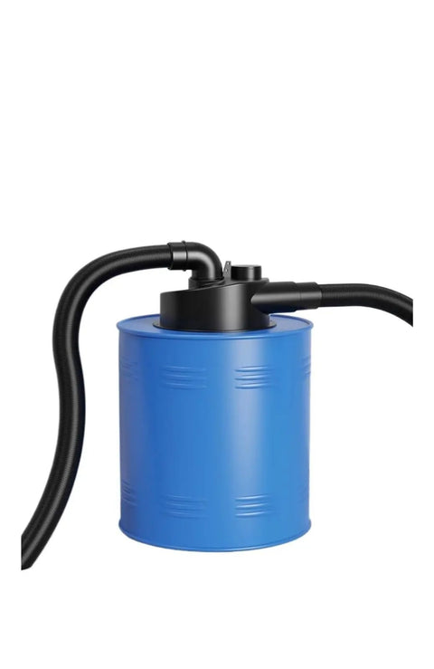 2.5 Inch Woodworking Dust Collector With Dual Filtration Cyclone System, blue industrial separator for heavy duty shop