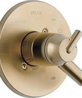 Trinsic 17 Series Dual Function Shower Handle Valve Trim Kit In Champagne Bronze T17059 CZ Compatible With MultiChoice Universal Valve