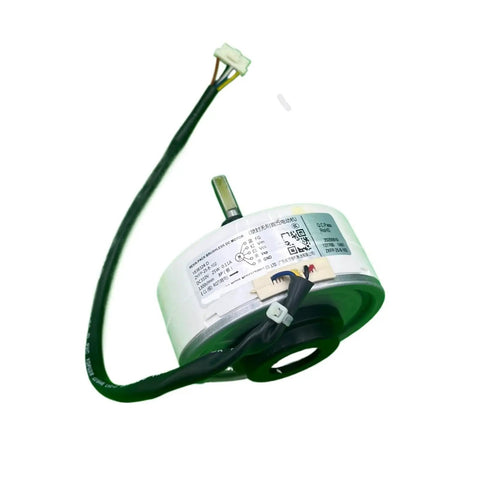 Air Conditioning Fan Motor Replacement 25W Brushless DC Motor 1505744 DAI239P-H025A-4 For AC Units, shown with wiring and label