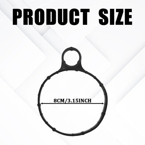 Top Shelf Vacuum Pump Gasket Straight Bolt On Swap For Ford Edge Escape Explorer Focus Fusion Mustang Taurus Lincoln Continental MKC Engine Rubber Seal Replacement 926 468 Bb5z2a572a Bb5z2a572b 1 Pc No Mess Guaranteed Fit, 8cm diameter