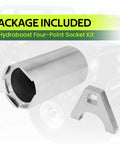 Heavy Duty Hydroboost Socket Kit For Knocking Out Big Four Point Nuts includes a four-point socket and adapter.