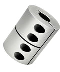 32mm Shaft Coupler for Automation Equipment, 45mm Length, 14mm Bore, Aluminum Alloy Anodized Connector with H7 Fit Design