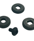 Flange Blade Bolt Kit Black Replacement Parts Metal For Tough As Nails Blade Attachment, Heavy Duty Fasteners To Secure Flanges, Model 14-46-2075, Compatible With Broad Range Of Flange And Blade Setups. black metal bolts