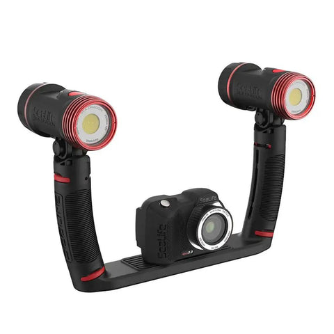 Underwater Camera Kit With Dual 2500 Lumen LED Lights, 16MP Sensor, 4K Ultra HD Video At 30fps And 1080p At 120fps