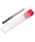HARFINGTON carbide square-nose end mill bit, 11/64 in dia, 4-flute TiAlN coated, shank 11/64 in, red-cap case