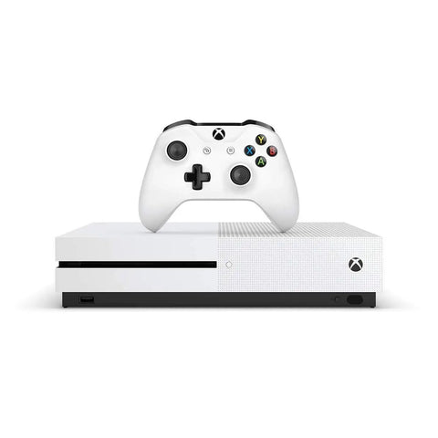 Certified Refurbished Xbox One S Rig Packed With A Huge One Terabyte Drive Featuring Sick Gears 5 Bundle Plus Dope Wireless Controller on top.