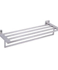 24 Inch Stainless Steel Bathroom Towel Rack And Shelf Wall Mount With Towel Bars All Metal SUS 304 Brushed Finish