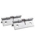 Dope Stainless Steel Self Closing Cabinet Hinge Set 50x38x5mm Silver 6 Pieces Heavy Duty for Home and Commercial Cabinet Doors