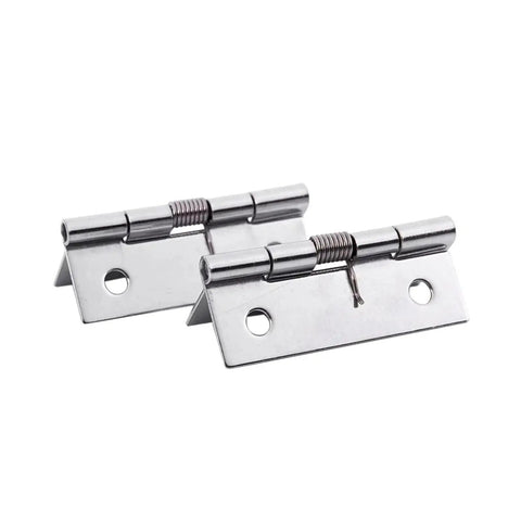 Dope Stainless Steel Self Closing Cabinet Hinge Set 50x38x5mm Silver 6 Pieces Heavy Duty for Home and Commercial Cabinet Doors