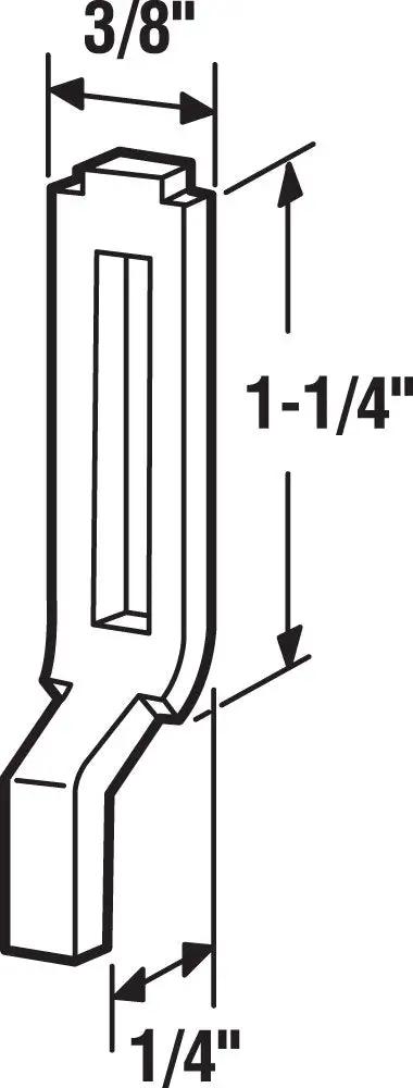Adjustable Steel Sliding Screen Door Latch Strike 2 Pack for Patio Doors, Weather Resistant, Pet Proof and Easy Install, Prevents Accidental Openings, Fits Fran Meyer Jim Walters Anjac and a Wide Range of Sliding Door Brands