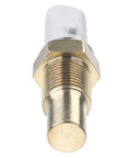 A-Premium engine coolant temperature sensor with brass threaded body and white plastic connector.