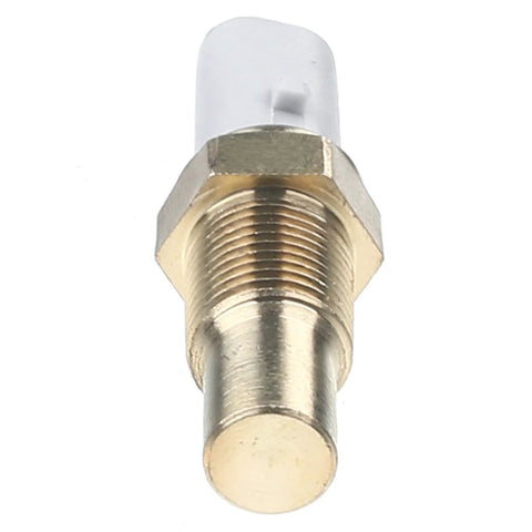 A-Premium engine coolant temperature sensor with brass threaded body and white plastic connector.