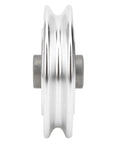 Lightweight Aluminum Alloy Gym Pulley Wheel For Home Workouts Heavy Duty Bearing Cable Pulley 70mm side view