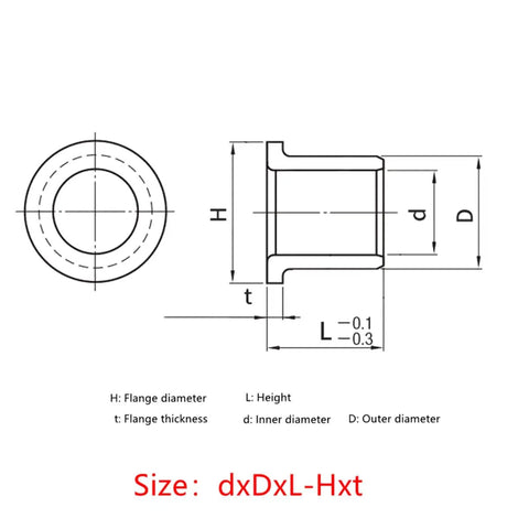 Top Shelf One Piece Flanged Oil Free Graphite Brass Bearing Sleeve Featuring Built In Self Lubricating Properties And Rock Solid High Load Durability For Smooth Heavy Duty Machinery Repair Work
