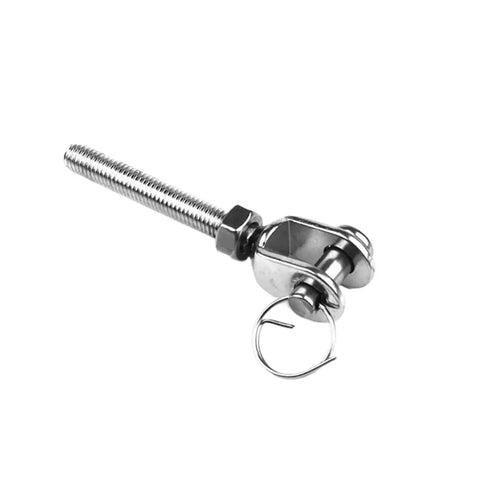 Heavy Duty 304 Stainless Steel Jaw Turnbuckle Closed Body Design for Marine Rigging and Outdoor Construction Projects, Single Unit