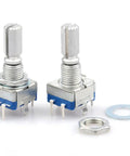Pack Of 5 EC11 7 Pin 360 Degree Rotary Encoder Code Switch Digital Potentiometer With 15mm Shaft For DIY Electronics, 5V DC.