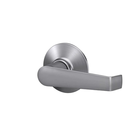 Elan Door Lever Hall And Closet Passage Handle Satin Chrome Non Locking Interior Door Hardware With Easy Install And Self Aligning Screws