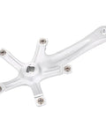 Universal 170mm Aluminum Crank Arm Set Dope Lightweight Hollow Design Single Crankset Repair Parts 130mm BCD For Mountain And Road Bikes Tough Alloy Construction Easy Install Durable Crank Arms, white aluminum crank arm