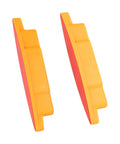 Magnetic Stud Finder Set Drywall Nail Screw Detector(E) yellow and red compact angled design for wall scanning.