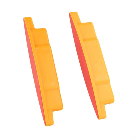 Magnetic Stud Finder Set Drywall Nail Screw Detector(E) yellow and red compact angled design for wall scanning.