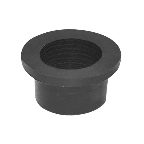 Three Pack Heavy Duty Flanged Bushings 6715163 No Sweat Install Fitment For Bobcat T110 T770 Track Loaders And S66 S770 Skid Steer close-up view of black cylindrical bushing.