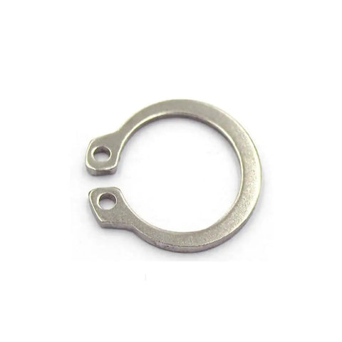 Super Tough M24 External Circlips Snap Rings Pack Of 20 Stainless Steel Retaining Washers For Auto Shop Projects And Fence Builds Heavy Duty Industrial Hardware, close-up view of a single M24 stainless steel snap ring.